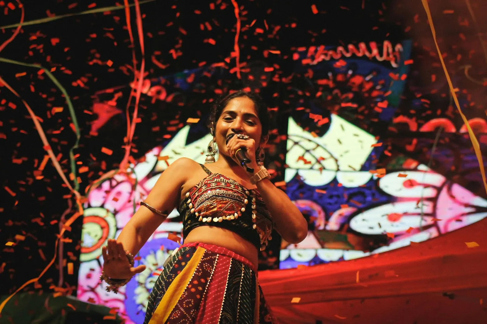 Classical vocalist performing